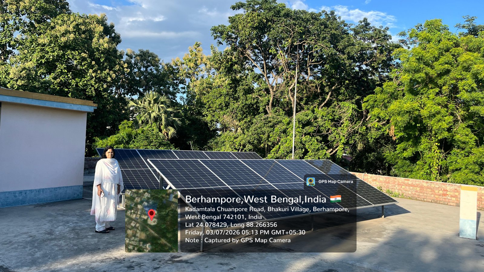 Roof Top Solar Plant Capacity Approved by Discom: 5.500 kWp 