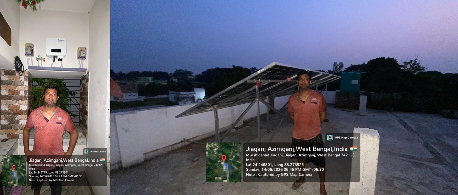   3  KW (1 P) Roof Top Solar System installation under  PM SURYA GHAR YOJONA